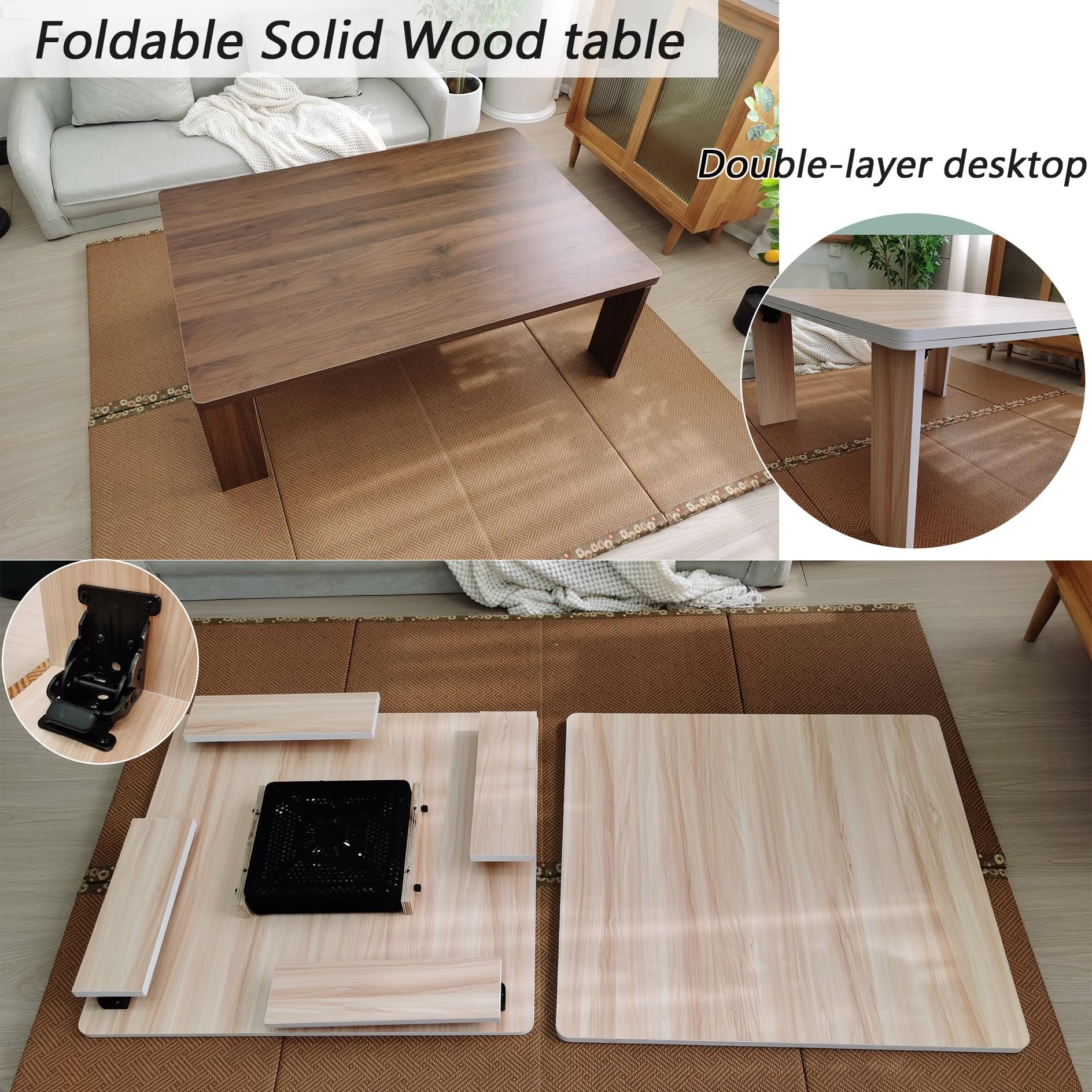 家具 katatumuri Amazon.com: Kotatsu Table with Heater and Blanket,Floor Mattress